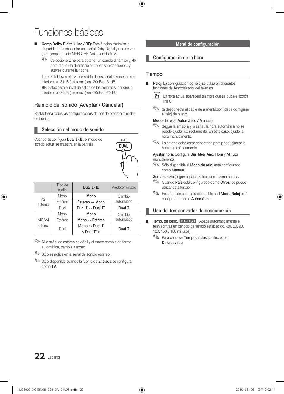 Funciones básicas | Samsung UE55C6900VS User Manual | Page 146 / 374