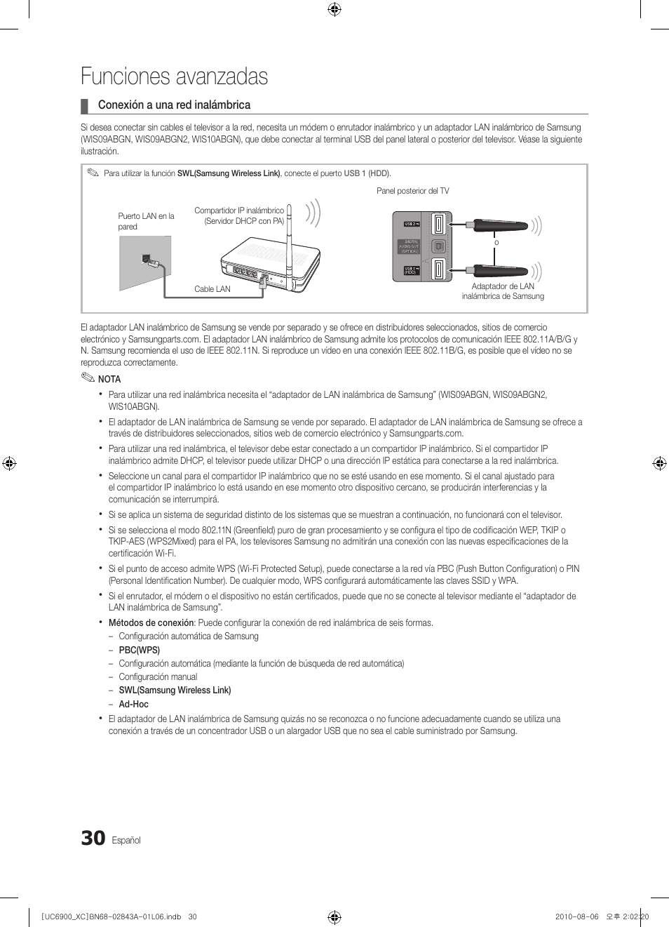 Funciones avanzadas | Samsung UE55C6900VS User Manual | Page 154 / 374