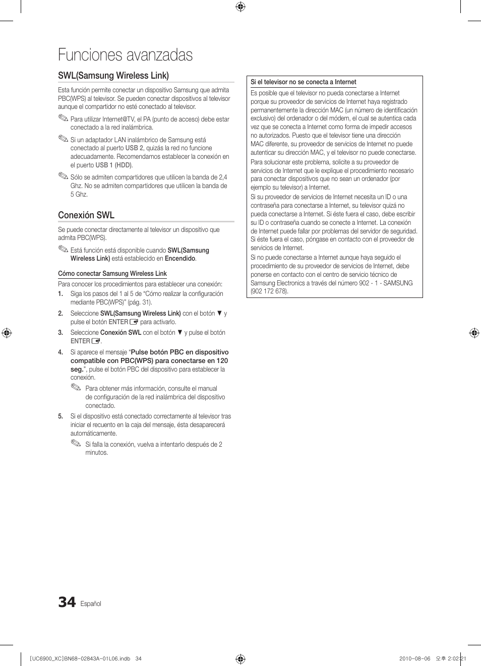 Funciones avanzadas | Samsung UE55C6900VS User Manual | Page 158 / 374