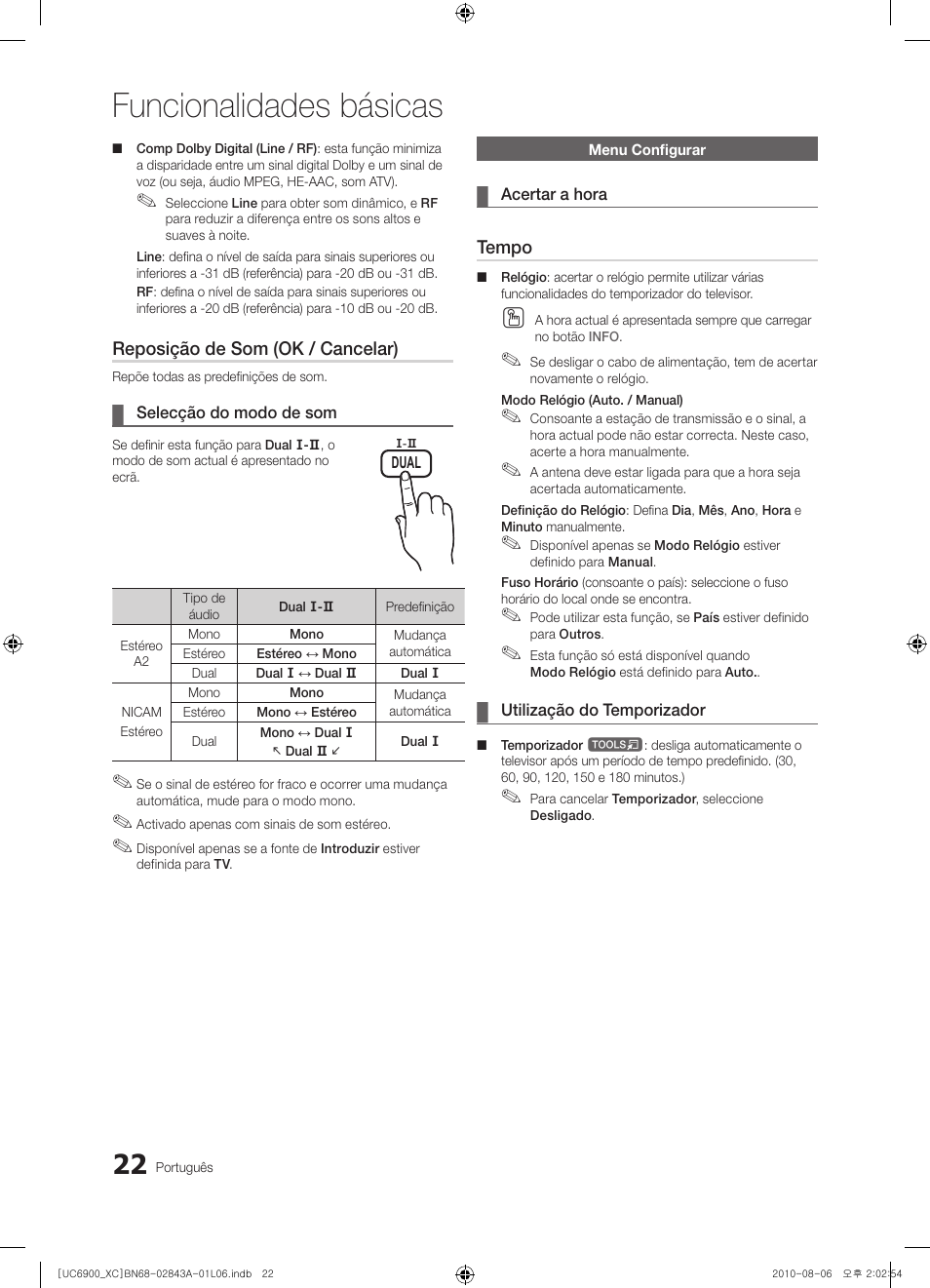 Funcionalidades básicas | Samsung UE55C6900VS User Manual | Page 208 / 374