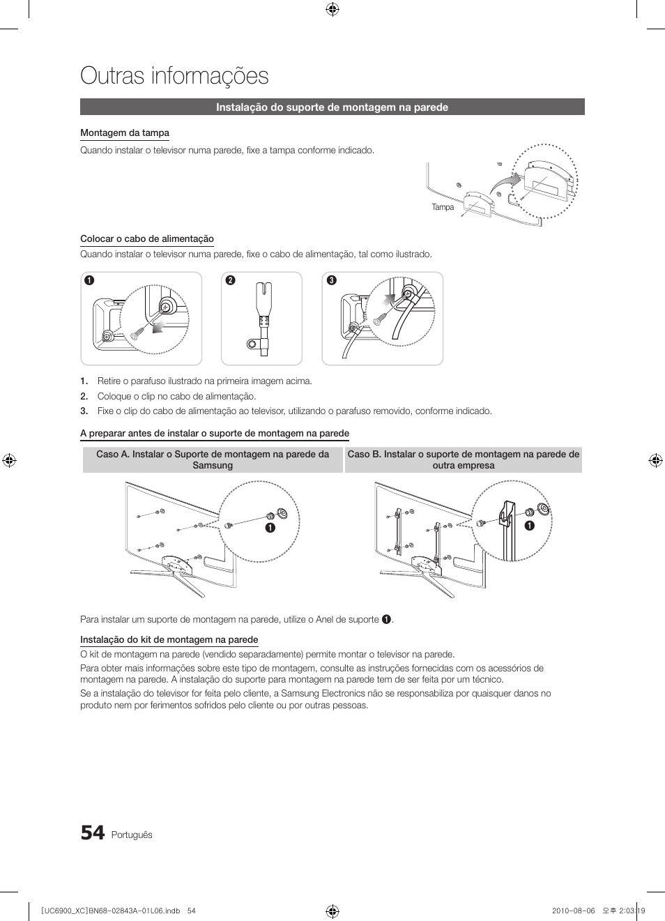 Outras informações | Samsung UE55C6900VS User Manual | Page 240 / 374