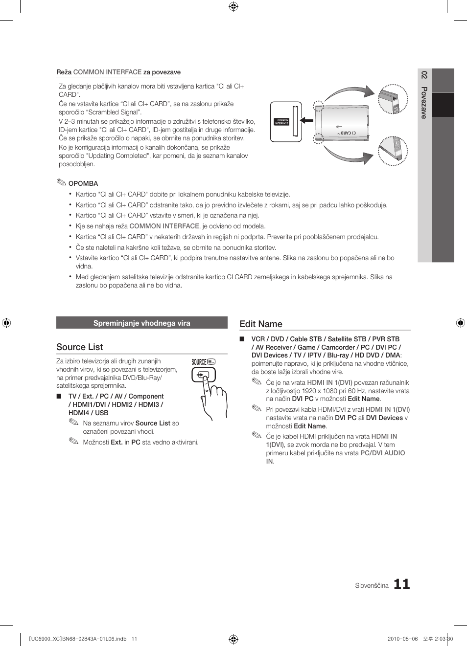 Samsung UE55C6900VS User Manual | Page 259 / 374