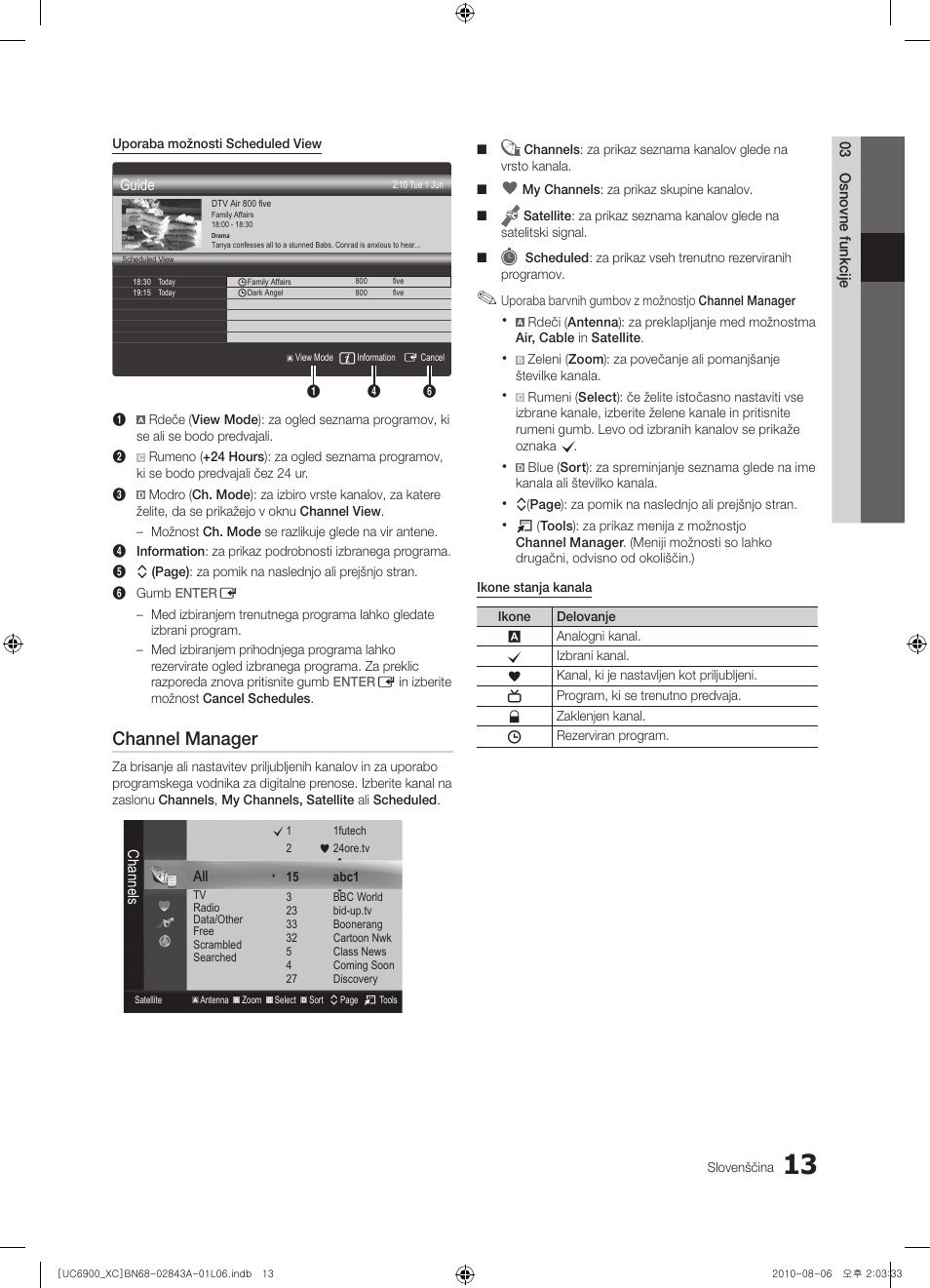 Channel manager | Samsung UE55C6900VS User Manual | Page 261 / 374