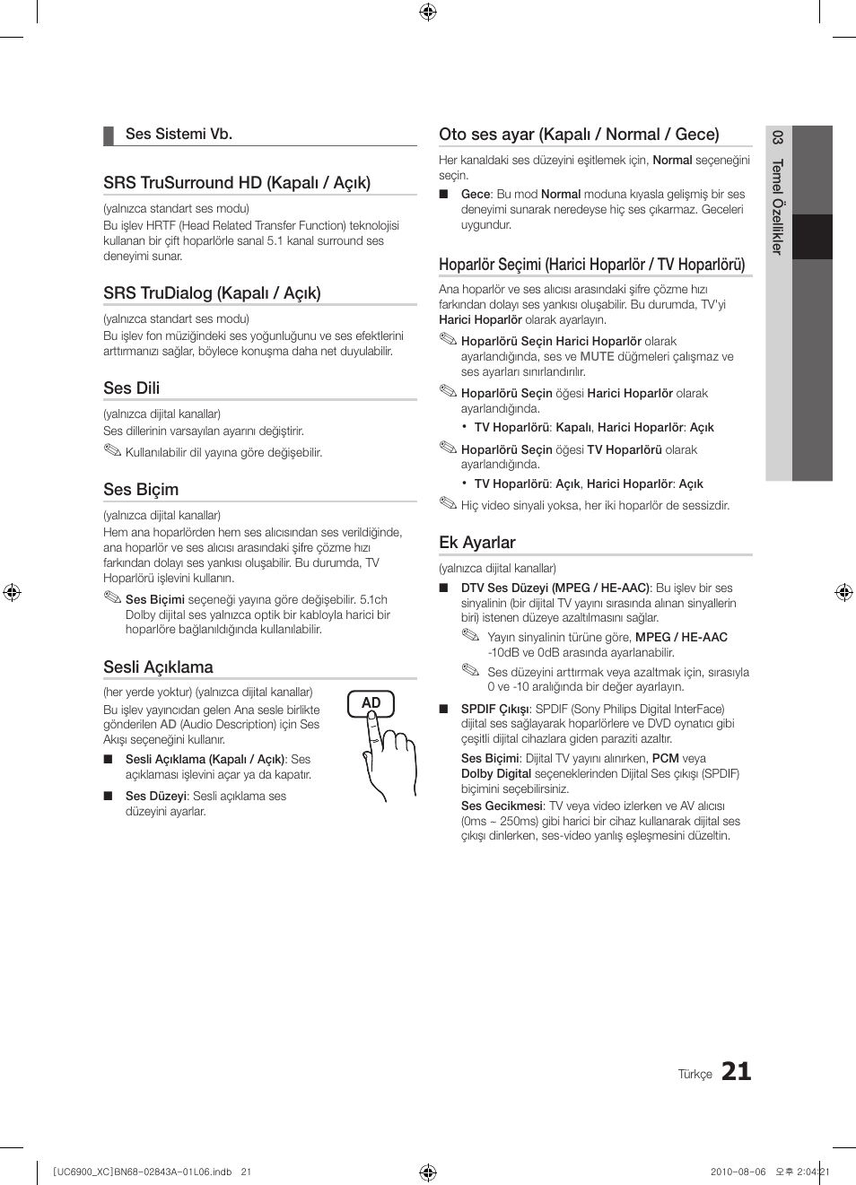 Samsung UE55C6900VS User Manual | Page 331 / 374