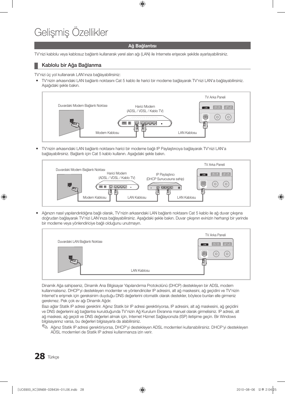 Gelişmiş özellikler | Samsung UE55C6900VS User Manual | Page 338 / 374