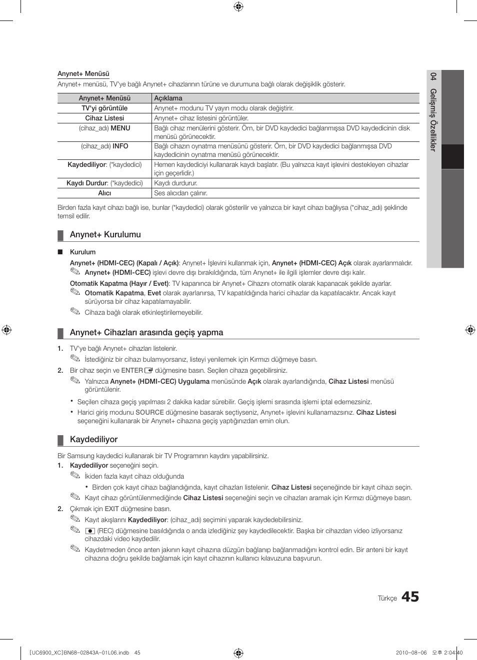 Samsung UE55C6900VS User Manual | Page 355 / 374