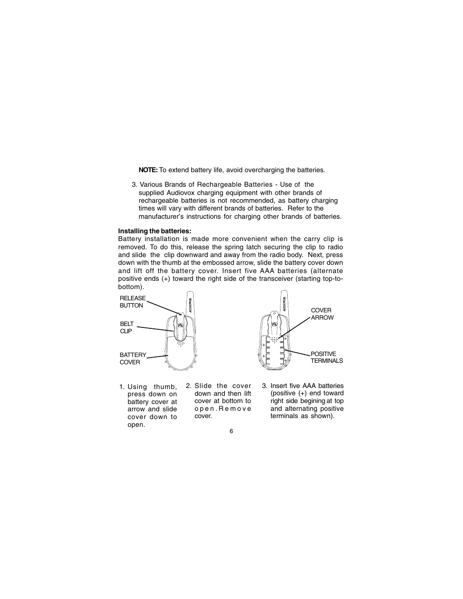 Audiovox GMRS7001-2CH User Manual | Page 6 / 24