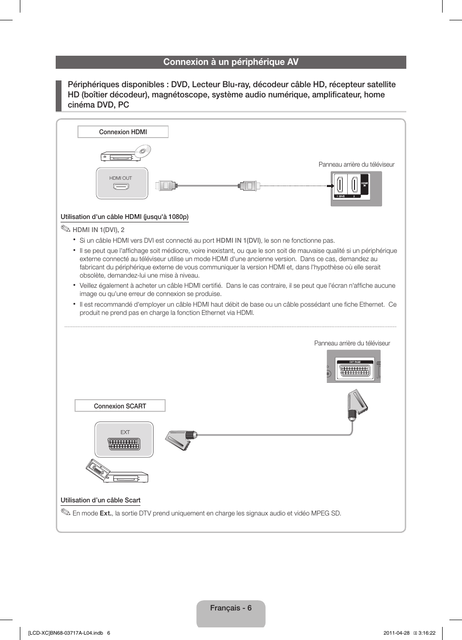 Samsung LE32D400E1W User Manual | Page 20 / 57