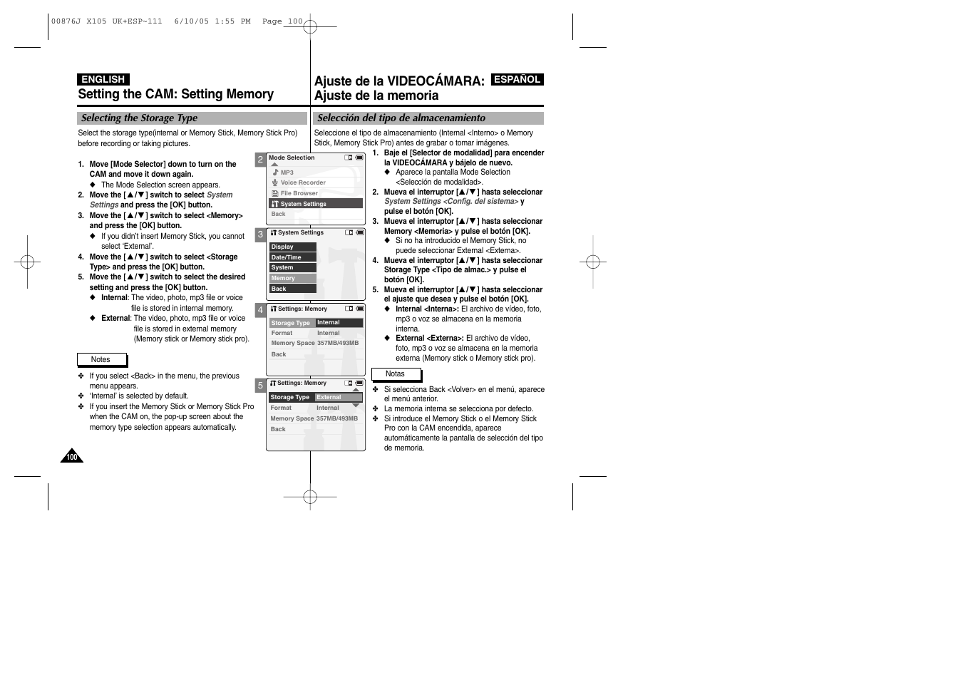 Samsung VP-X110L User Manual | Page 100 / 137