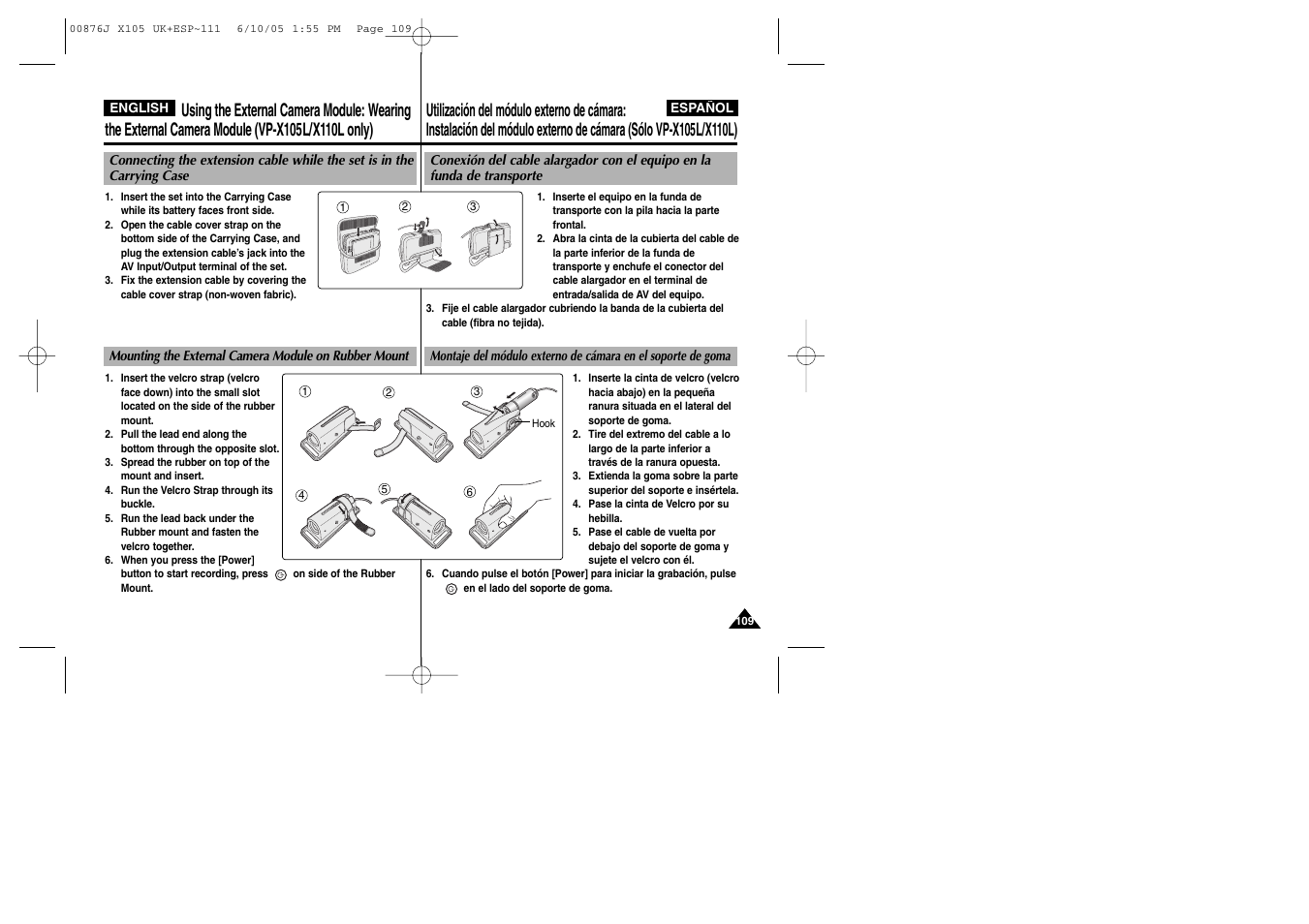 Samsung VP-X110L User Manual | Page 109 / 137