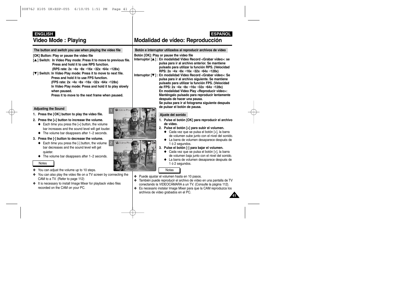 Samsung VP-X110L User Manual | Page 41 / 137