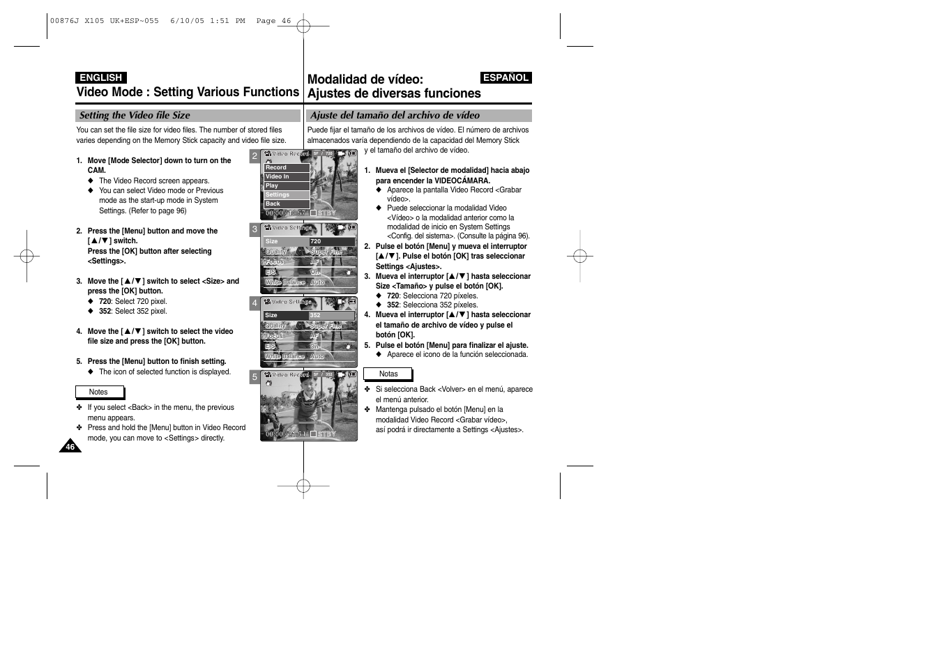 Samsung VP-X110L User Manual | Page 46 / 137