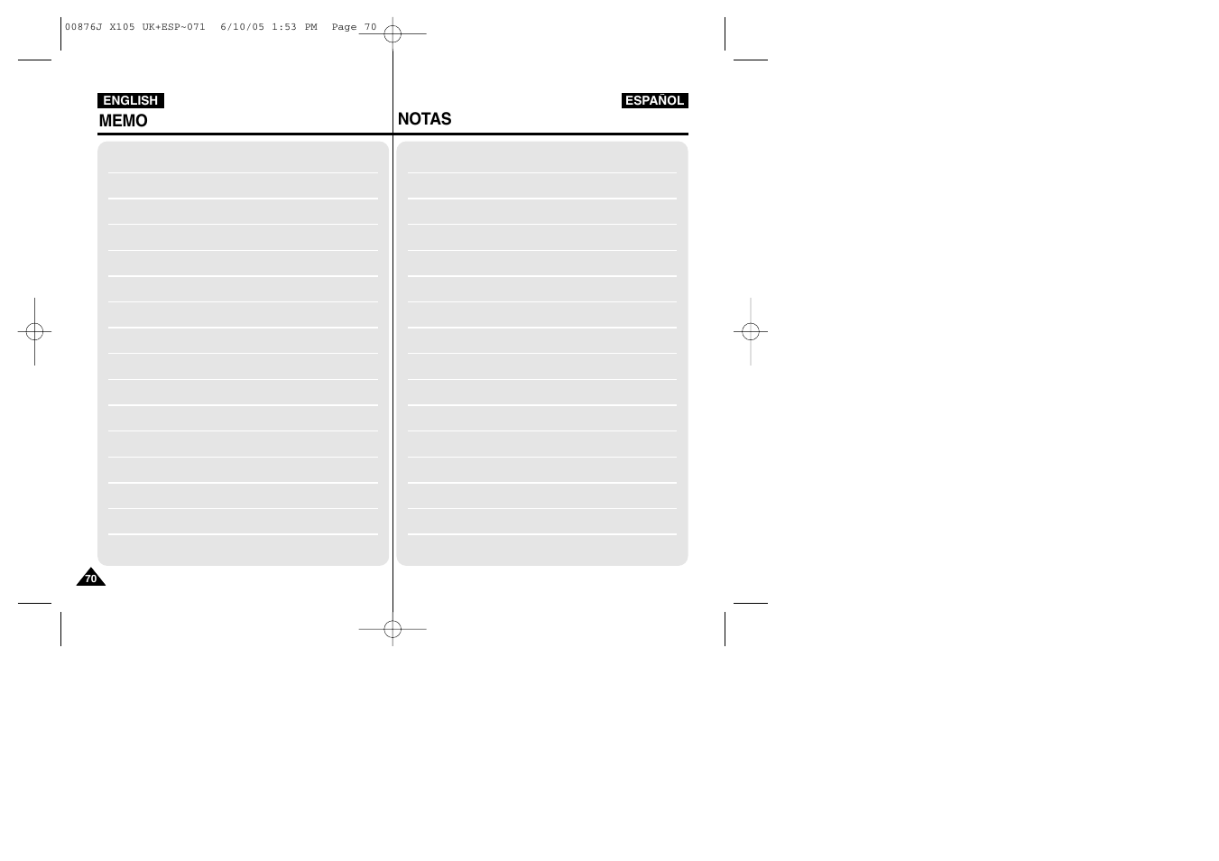 Samsung VP-X110L User Manual | Page 70 / 137