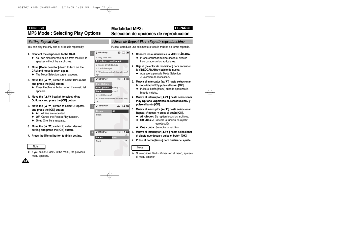 Samsung VP-X110L User Manual | Page 74 / 137