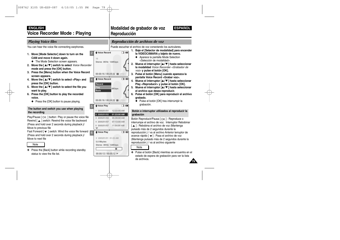 Samsung VP-X110L User Manual | Page 79 / 137