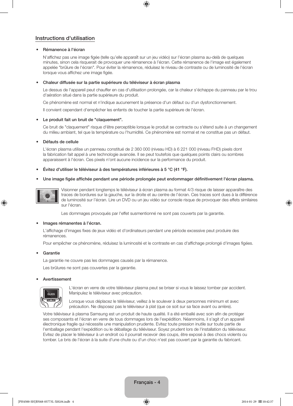 Instructions d'utilisation | Samsung PS51F4500AW User Manual | Page 26 / 89
