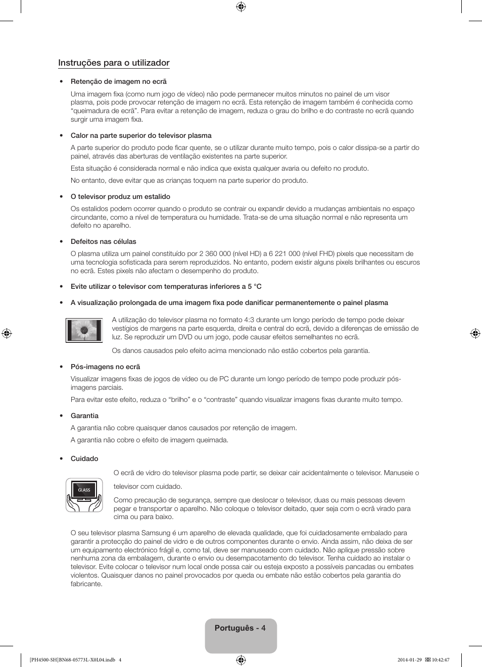 Instruções para o utilizador | Samsung PS51F4500AW User Manual | Page 70 / 89