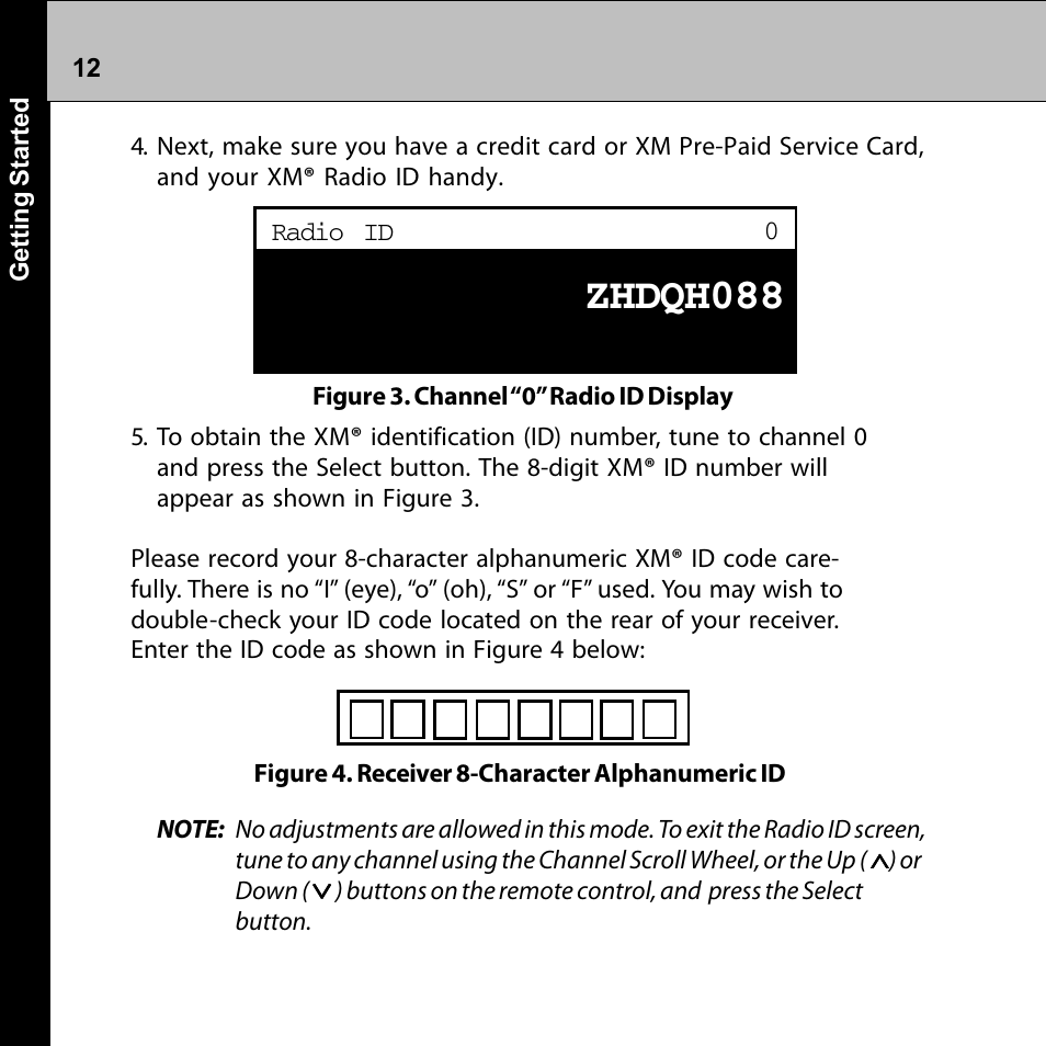 Zhdqh088 | Audiovox Commander MT XMRVRFM002 User Manual | Page 12 / 64