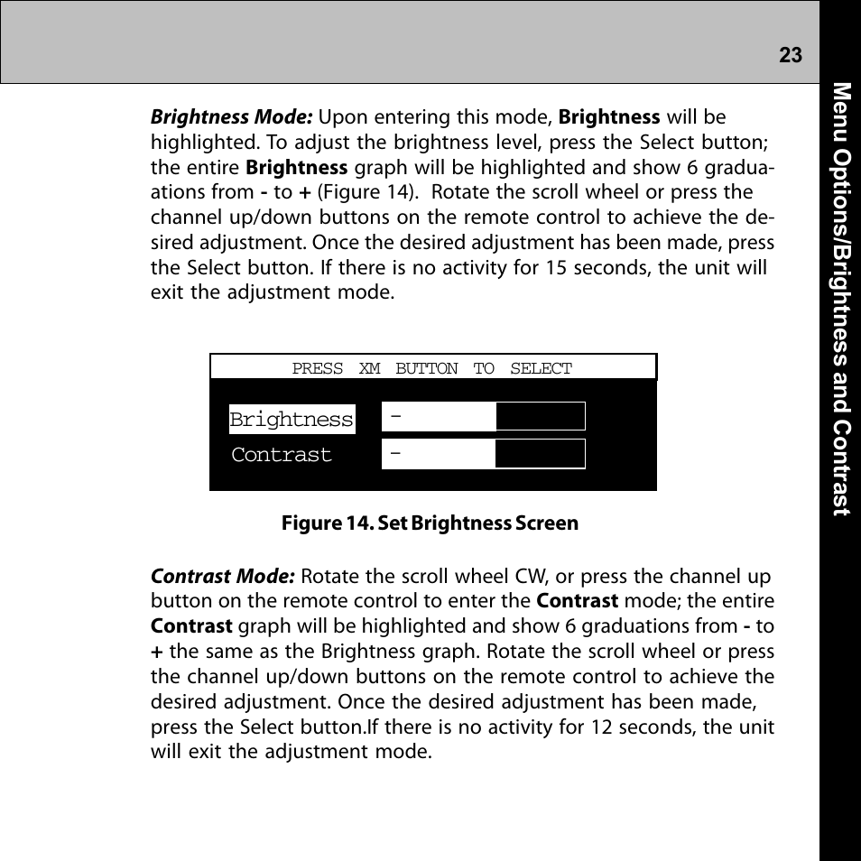 Audiovox Commander MT XMRVRFM002 User Manual | Page 23 / 64