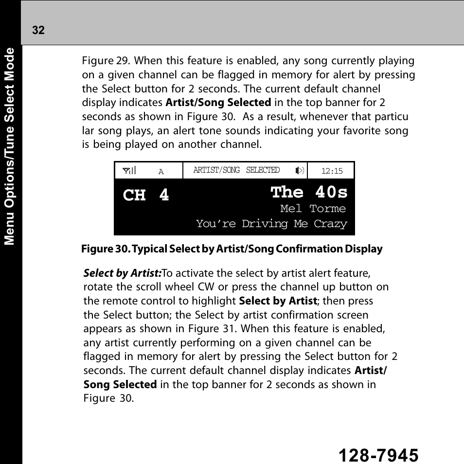 The 40s, C h 4 | Audiovox Commander MT XMRVRFM002 User Manual | Page 32 / 64