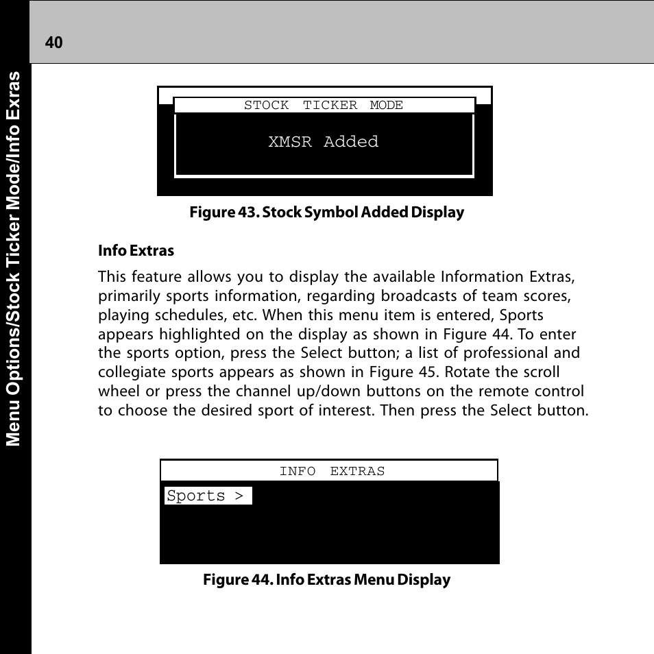 Audiovox Commander MT XMRVRFM002 User Manual | Page 40 / 64