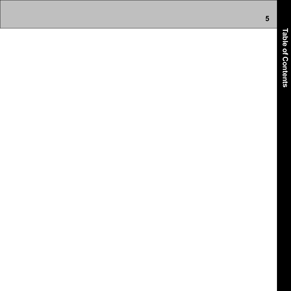 Table of contents (cont) | Audiovox Commander MT XMRVRFM002 User Manual | Page 5 / 64