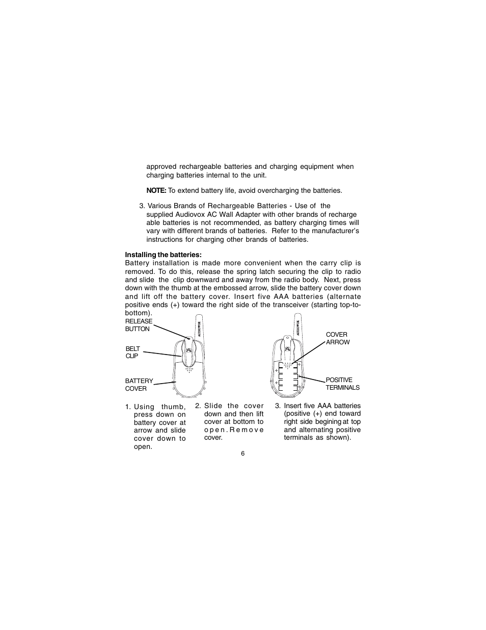 Audiovox GMRS7001CH User Manual | Page 6 / 24