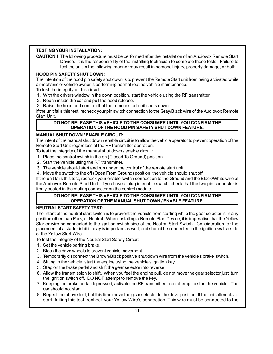 Audiovox AS 9075 User Manual | Page 11 / 15