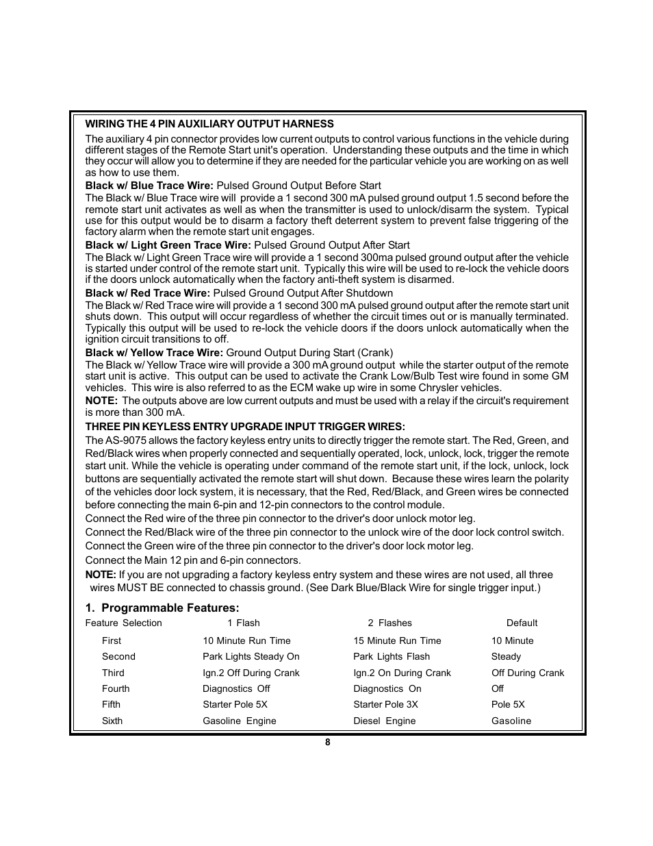 Audiovox AS 9075 User Manual | Page 8 / 15