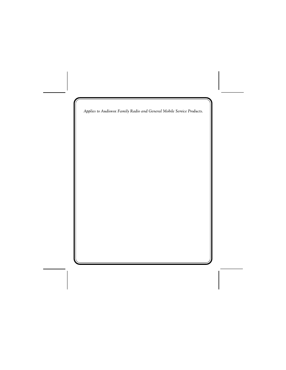 90 day limited warranty | Audiovox GMRS6000-2CH User Manual | Page 26 / 28