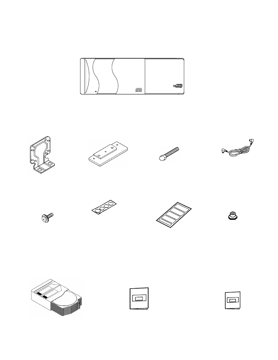 Packing list, Installation parts other accessories main unit 2 | Audiovox SP-11CD User Manual | Page 2 / 8