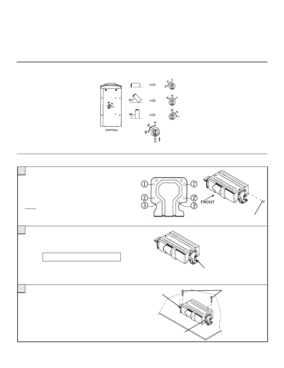 Installation, Procedure for horizontal installation w/o studs | Audiovox SP-11CD User Manual | Page 4 / 8