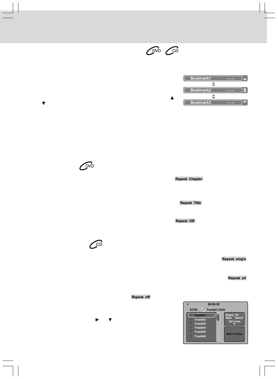 Special function, Repeat playback | Audiovox VE727 User Manual | Page 20 / 31