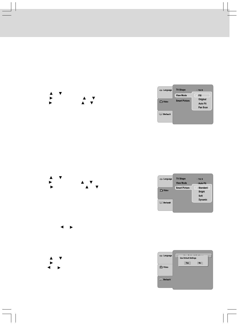 Customizing the function settings | Audiovox VE727 User Manual | Page 24 / 31