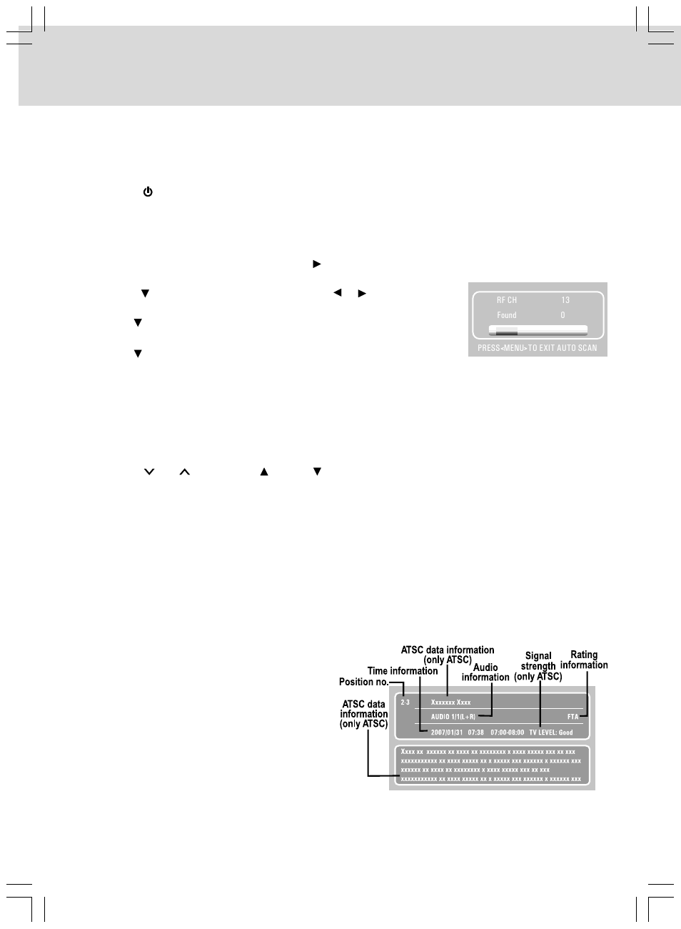 Using the tv | Audiovox VE727 User Manual | Page 25 / 31