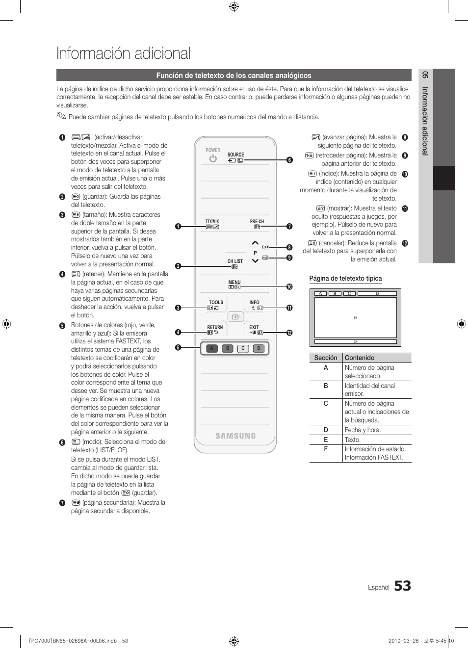 Información adicional | Samsung PS50C7000YW User Manual | Page 177 / 373