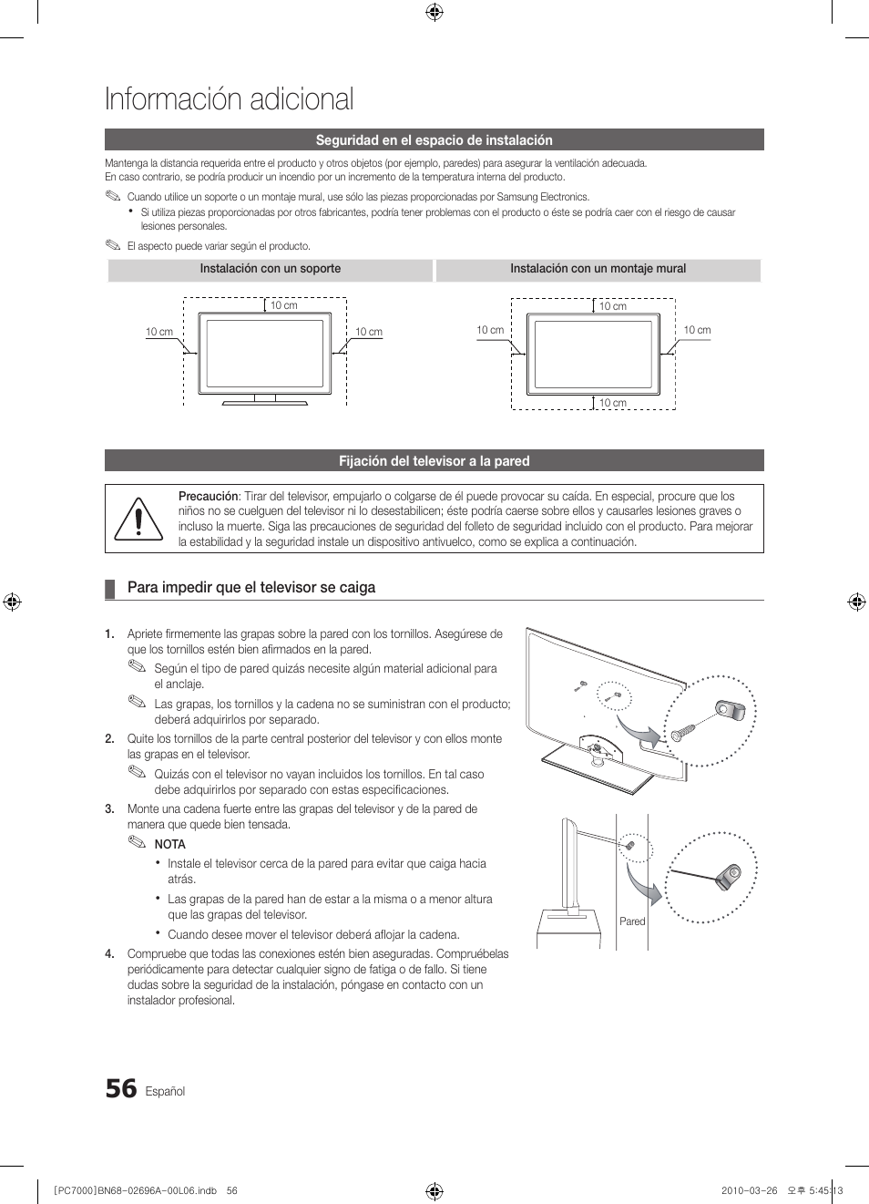 Información adicional | Samsung PS50C7000YW User Manual | Page 180 / 373