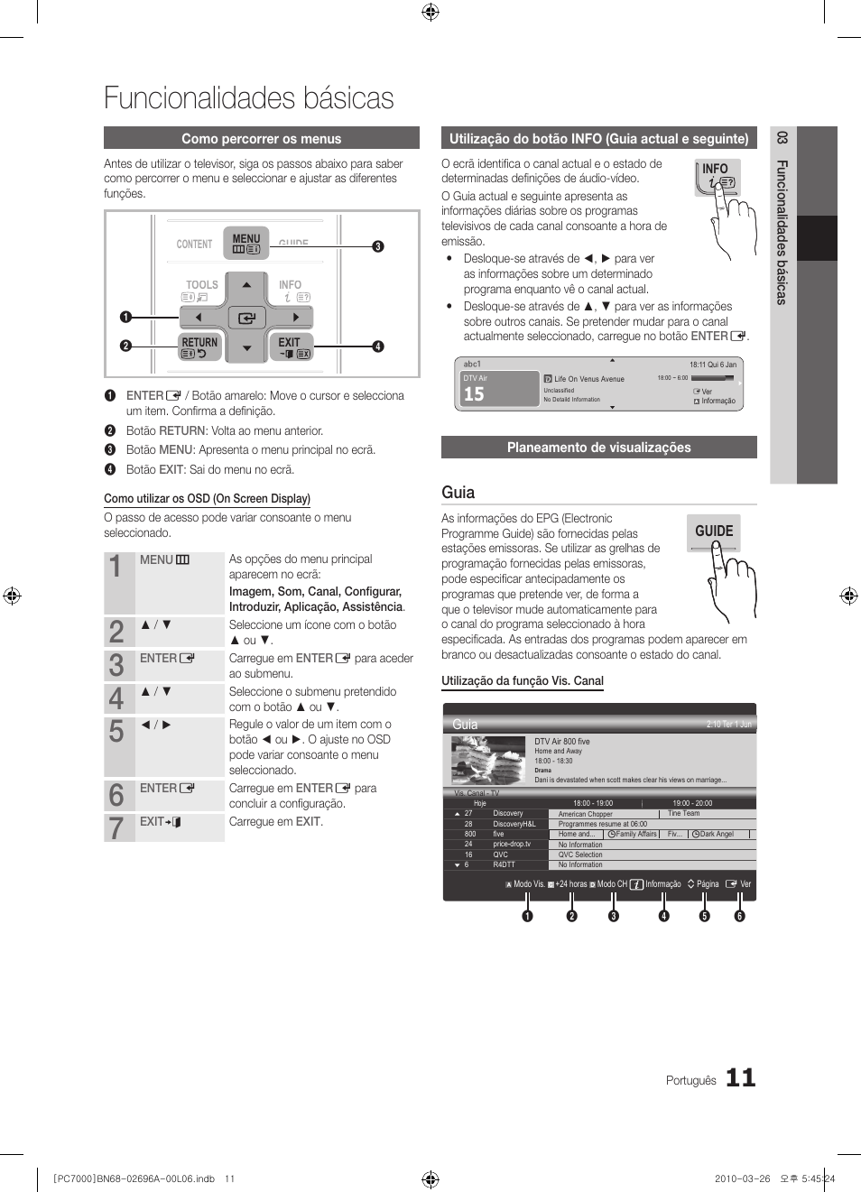 Funcionalidades básicas, Guia | Samsung PS50C7000YW User Manual | Page 197 / 373