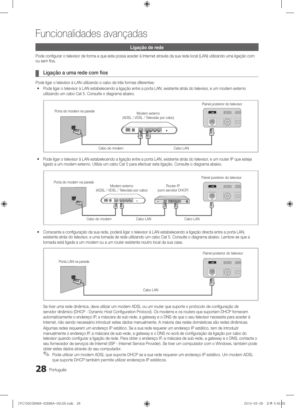 Funcionalidades avançadas | Samsung PS50C7000YW User Manual | Page 214 / 373