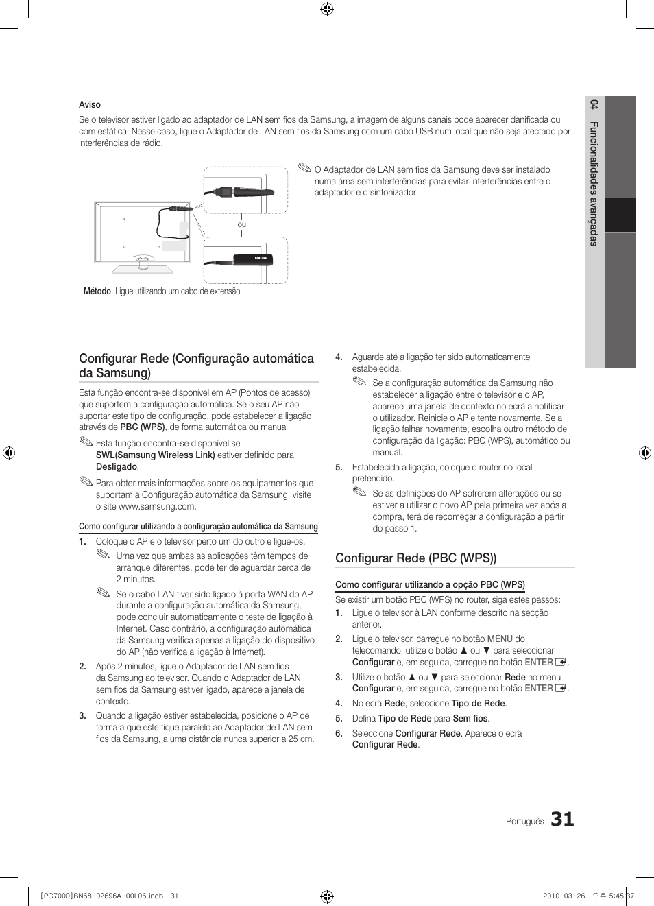 Samsung PS50C7000YW User Manual | Page 217 / 373