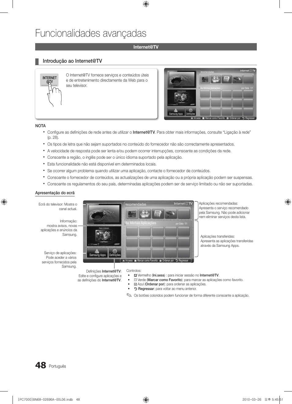 Funcionalidades avançadas | Samsung PS50C7000YW User Manual | Page 234 / 373