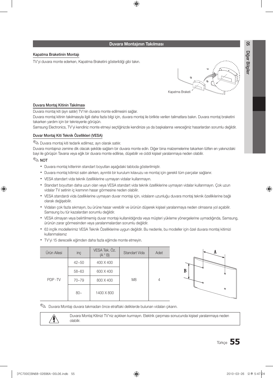 Samsung PS50C7000YW User Manual | Page 365 / 373