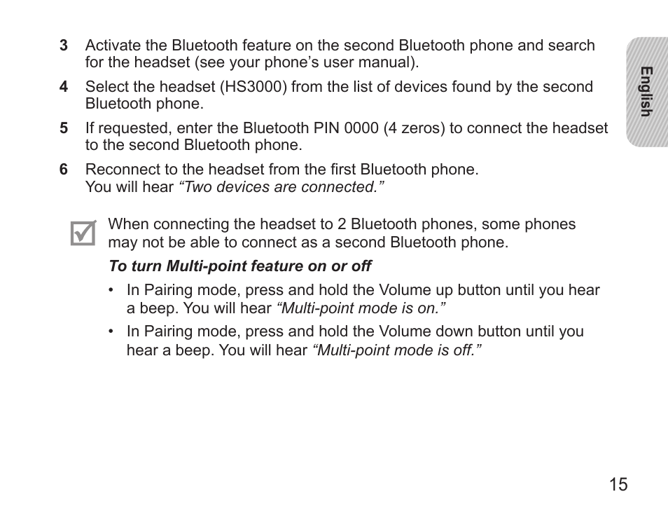 Samsung BHS3000 User Manual | Page 17 / 97
