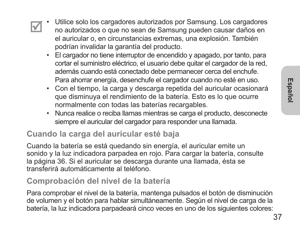 Samsung BHS3000 User Manual | Page 39 / 97