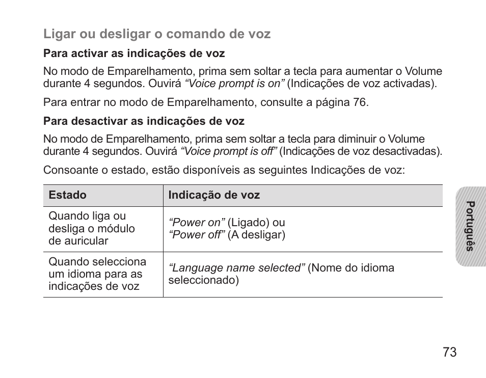 Samsung BHS3000 User Manual | Page 75 / 97