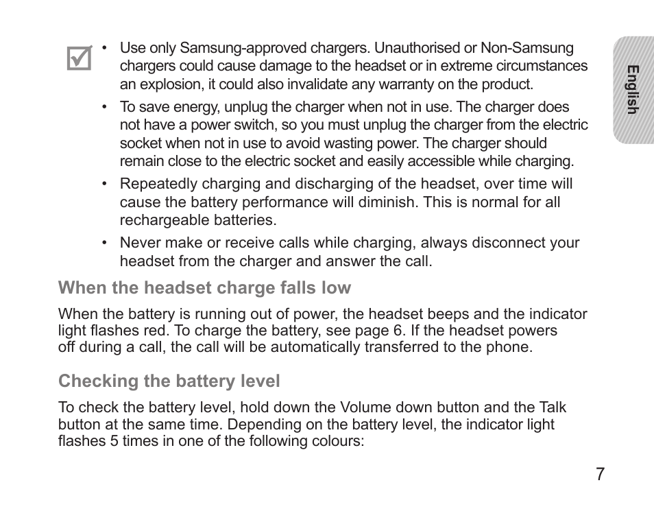 Samsung BHS3000 User Manual | Page 9 / 97
