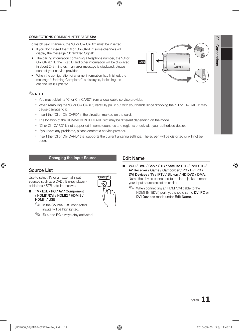 Samsung UE32C4000PW User Manual | Page 11 / 265