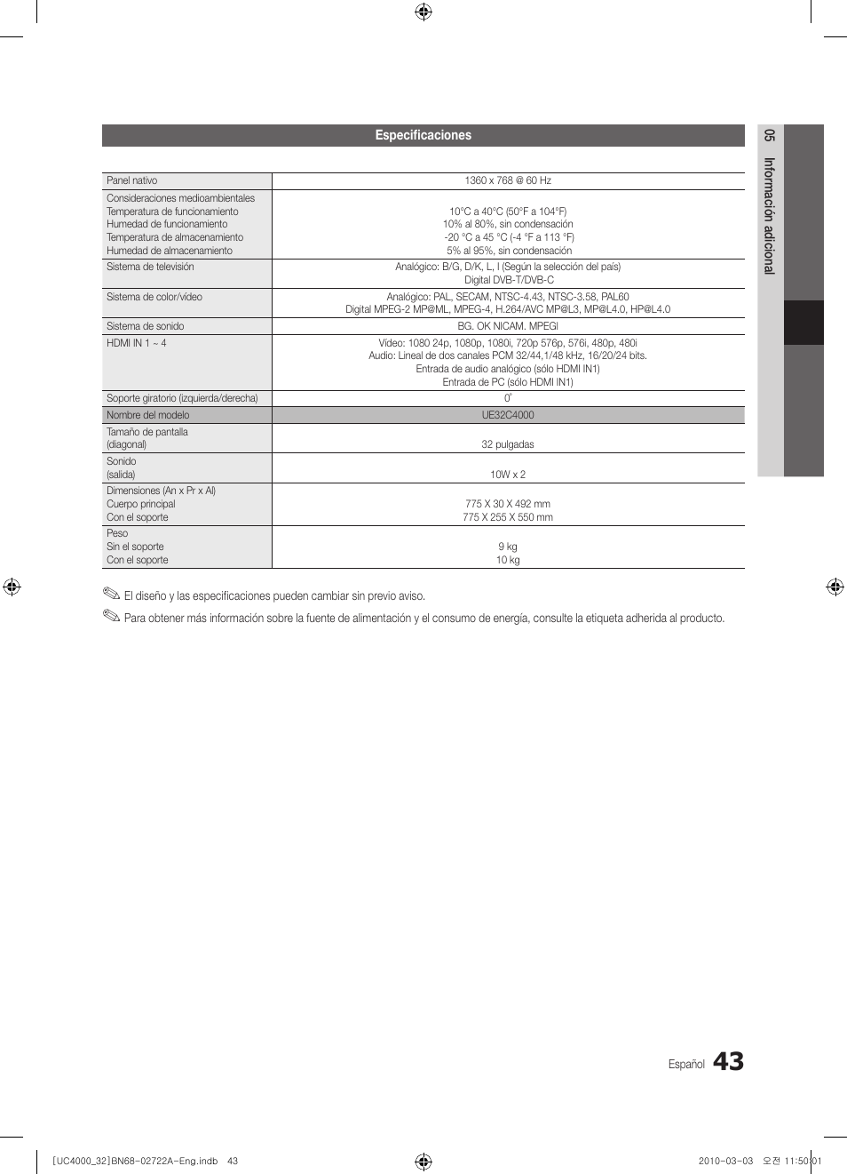 Samsung UE32C4000PW User Manual | Page 131 / 265