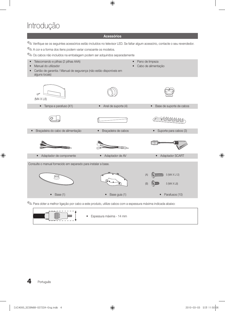 Introdução | Samsung UE32C4000PW User Manual | Page 136 / 265