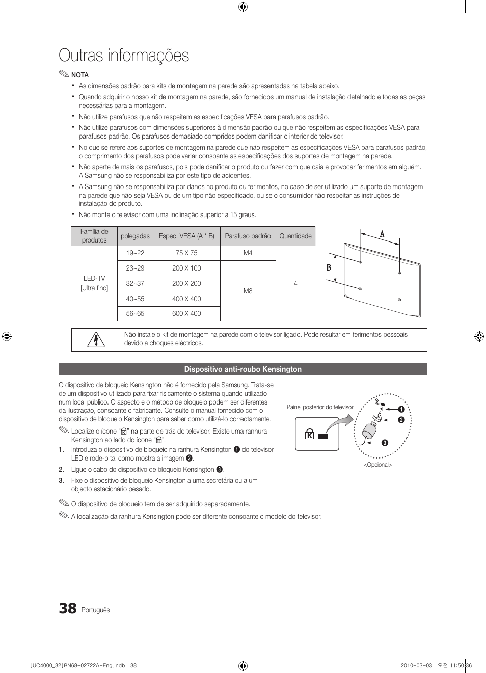 Outras informações | Samsung UE32C4000PW User Manual | Page 170 / 265
